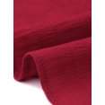 thumbnail image 6 of DARING DIVA Women's Plus Textured Notched V Neck Blouse 2X Burgundy, 6 of 6