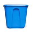 thumbnail image 4 of Homz 18 Gal Standard Plastic Storage Container w/ Secure Lid, Blue, 8 Pack, 4 of 10