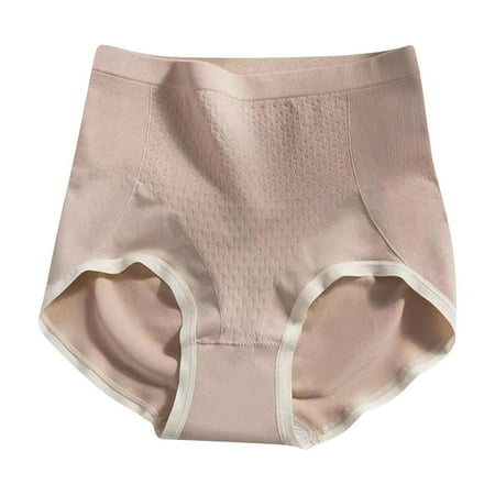 LNWUY Tummy Control Shapewear Panties for Women High Waisted Body Breathable Shaper Underwear Girdle Panty Pink Free Size