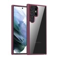 thumbnail image 1 of Nalacover Clear Case for Samsung Galaxy S23 Ultra, Hybrid Rugged PC + Soft Silicone High-Transparency Non-Yellowing Anti-Scratches Shockproof Protection Cover for Samsung Galaxy S23 Ultra,Winered, 1 of 6