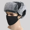 thumbnail image 4 of CNKOO Trapper Hat Plush Adjustable Belt Design Reusable Unisex Ear Flap Winter Bomber Hat for Daily Life, 4 of 10
