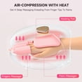 thumbnail image 2 of ALLJOY Cordless Hand Massager with Heat, Rechargeable Finger Massager, 3 Compression Levels, Ideal Gift for Loved Ones, Pink, 2 of 7