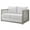 Gray White, variant on Modern Contemporary Urban Design Outdoor Patio Balcony Garden Furniture Lounge Loveseat Sofa, Rattan Wicker, Grey Gray