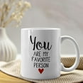 thumbnail image 2 of Couples Gifts,Couples Mug,Engagement Gifts For Couples,You Are My Favorite Person Mug Cup,Wifey Gifts,Engagement Gift,Bride Gifts,Gifts For Couples,Couples Mug-11Oz Coffee Milk Mug Cup, 2 of 5