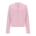 thumbnail image 4 of ASDFVBKG Women's Party Jackets Glitter Open Front Sparkling Long Sleeve Blazer Cropped Fashion Coat Loose Jackets Pink M, 4 of 5