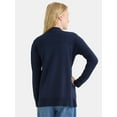 thumbnail image 3 of Time and Tru Women's and Women's Plus Open Front Cardigan Sweater, Sizes XS-4X, 3 of 5