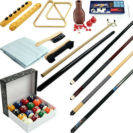 Pool Table Accessories Kit - Billiards Pool Table Deluxe Accessories Kit - 32 Pieces