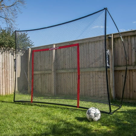 QuickPlay Mega Net Range a Free-Standing Sports Screen  2in1 Soccer Goal and Ball Stop Net with Detachable Goal Target