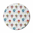 thumbnail image 1 of Colorful Mouse Pad for Computers, Hand Drawn Sketches Clouds and Hot Air Balloons Kids Playroom Nursery, Round Non-Slip Thick Rubber Modern Gaming Mousepad, 8" Round, Multicolor, by Ambesonne, 1 of 2