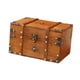 thumbnail image 4 of Cofre del tesoro pirata, baúl decorativo de madera, decoración del hogar, creativo, vintage Amarillo sin bloqueo, 4 of 9