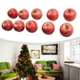 thumbnail image 3 of 10Pcs Simulation Fruit Plastic Fake Red Apples Artificial Green Apples Kitchen Home Party Decoration Photography Props (Red), 3 of 9