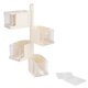 thumbnail image 1 of Caja de condimentos beige con cuchara incorporada para organizar la cocina Estante de especias giratorio para montaje en pared, 1 of 8