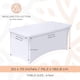 thumbnail image 2 of Manteles de mesa blancos clásicos de elastano elástico de 6 pies (paquete de 2), 2 of 5