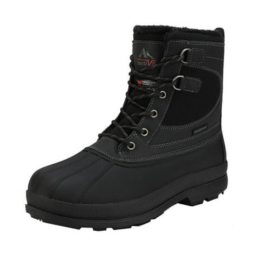 NORTIV 8 Men's Snow Boots Insulated Waterproof Rugged Duty Outdoor Winter Boots