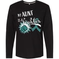 thumbnail image 3 of Inktastic Ovarian Cancer Awareness My Aunt is a Fighter Long Sleeve T-Shirt, 3 of 5