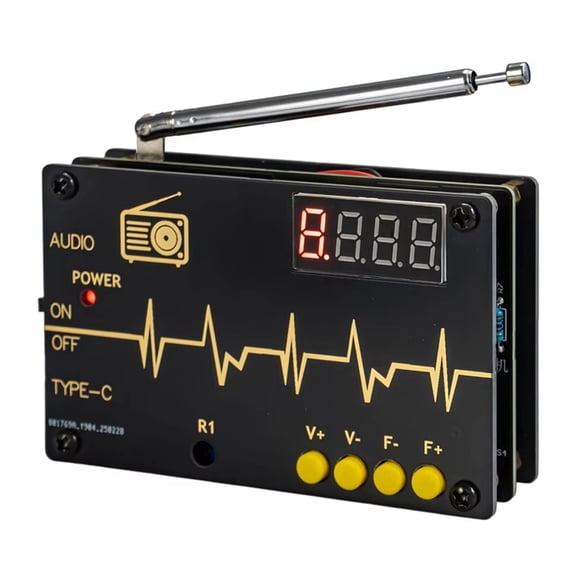 DIY Kit RDA5807M FM Radio 87-180MHz with Digital Tube Display STC15 Microcontroller Electronic Soldering Projects