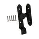 thumbnail image 3 of Pestillo de cerradura de puerta abatible de 90 grados para gabinete, cerradura de puerta corrediza de garaje negro, 3 of 9