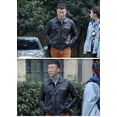 thumbnail image 3 of 2024 New Spring Autumn Coat for Men Genuine Natural Goat Real Leather Jacket for Male Outerwear Black Plus Big Size 3XL 4XL 5XL XXXXXL,Black,M, 3 of 15