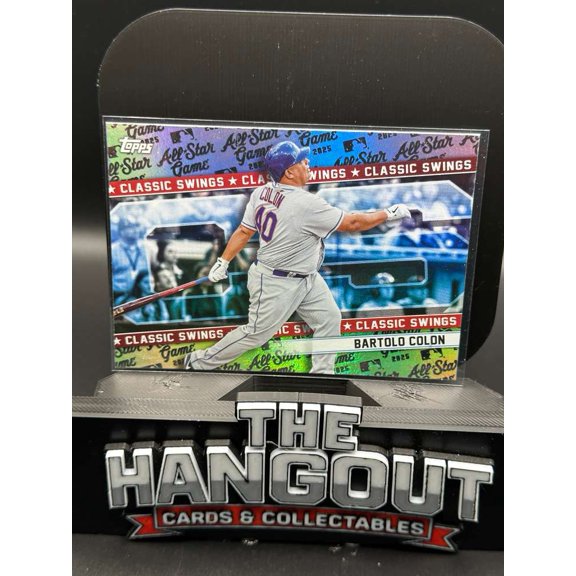 2025 Topps Classic Swings Bartolo Colon CS-16 New York Mets Baseball Card New York Mets MLB Baseball Trading Card
