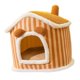 thumbnail image 1 of Cama para gatos, casa para dormir, casas para cachorros, tienda de campaña para gatos, cálida, cómoda, extraíble, antideslizante Marrón, 1 of 8