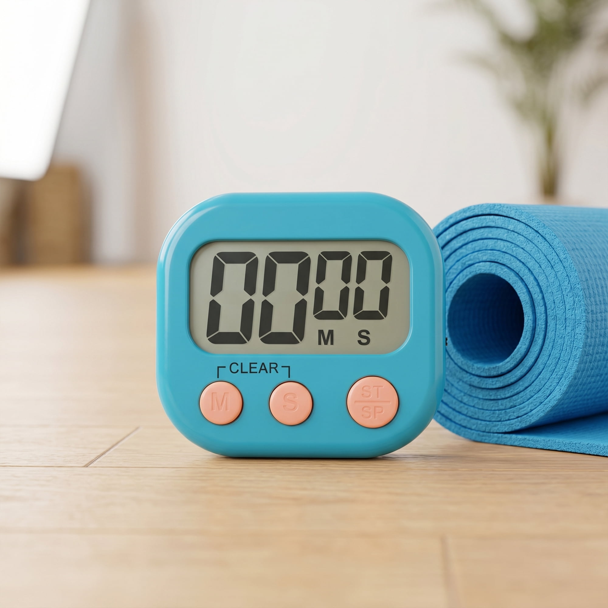 Unique Bargains Loud Alarm Magnetic Backing Kitchen Timer for Cooking Blue