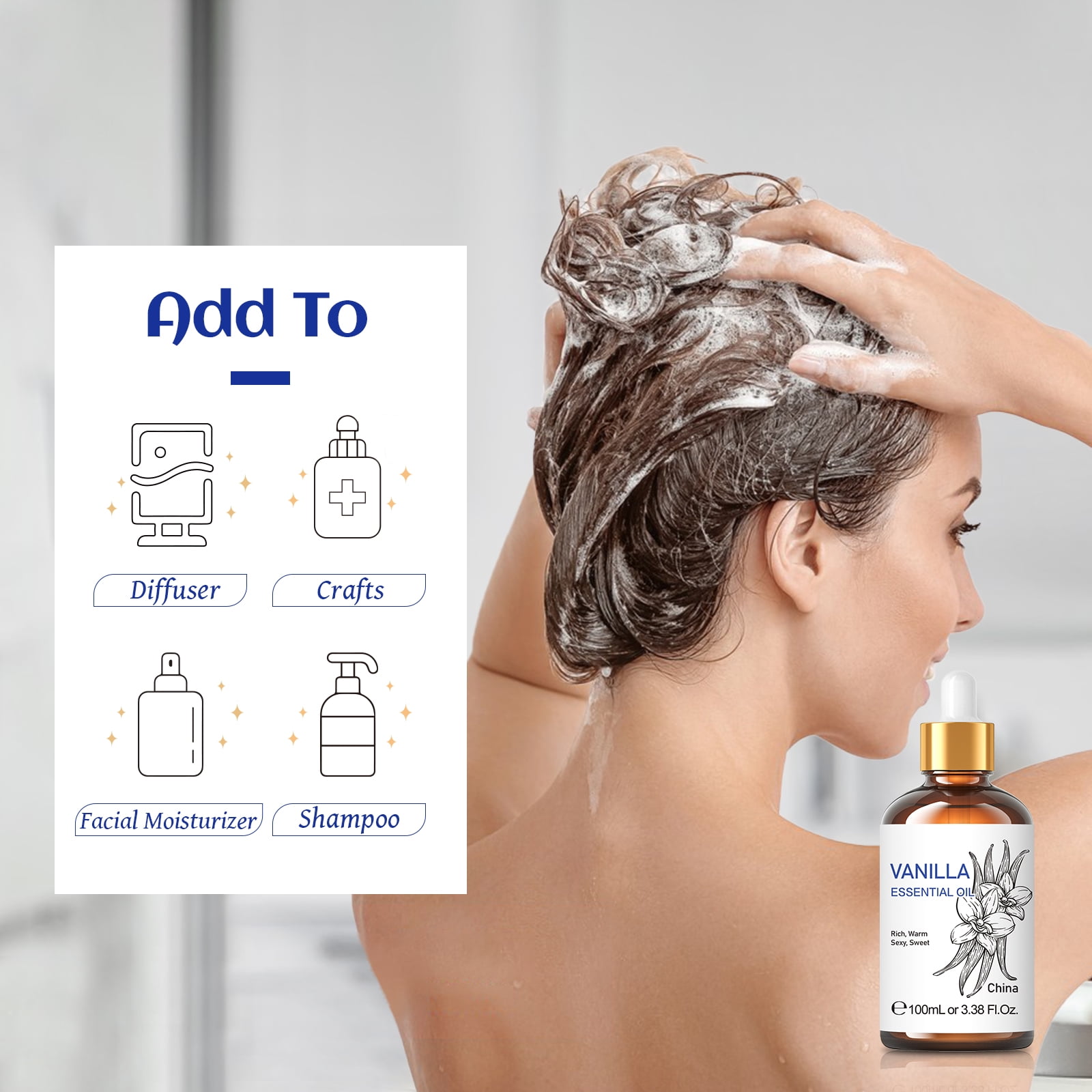  GM Gumili Vanilla Essential Oil, Natural Vanilla Oil Scented  Oil for Candle Soap Body Massage Air Freshener- 3.38 Fl Oz 100ML : Health &  Household