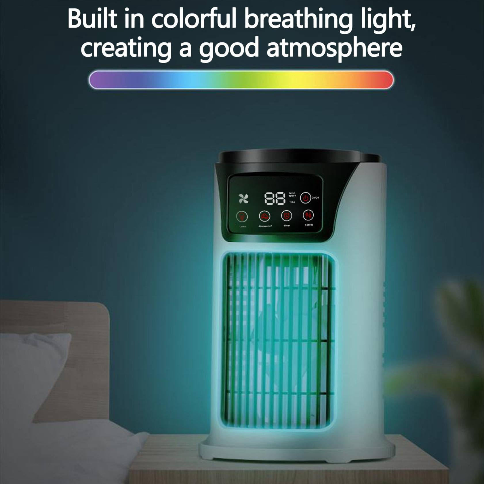 Fnyoxu Portable Air Conditioner, Personal Evaporative Air Cooler with 5 Wind Speeds, Touch Screen Mini AC Unit Fan for Room, Desk, Tent, Bedroom, Car, RV, and Camping