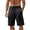 (Casual 185)Black, variant on Mens Big & Tall Shorts Summer Breeches Solid Color Fashion Casual Sports Outdoor Quickdrying Short Pants Plus Size