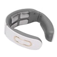 thumbnail image 2 of Masajeador de cuello inalámbrico con 9 velocidades de ajuste, masajeador eléctrico para el cuidado de las vértebras cervicales, carga blanca, 2 of 14