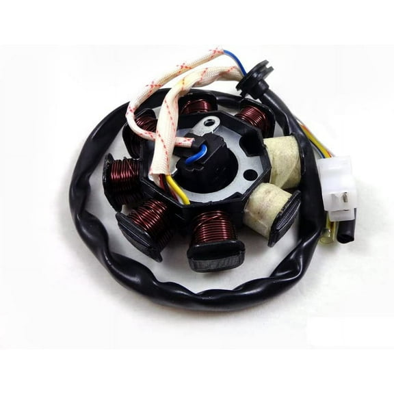 Kids ATV Parts 8 Coil Magneto Stator Alternator for GY6 49cc 50cc Chinese Scooter ATV Moped Go Kart