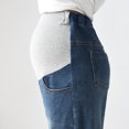 thumbnail image 6 of Hvyesh 2025 Women's Maternity Jeans Over Belly Comfy Stretch Boyfriend Jeans Denim High Waist Pregnancy Pants Loose Support Pregnancy-Pants, 6 of 8