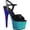 Black Patent/Aqua/Blue Ombre, variant on Women's Pleaser Adore 709OMBRE Platform Sandal