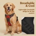 thumbnail image 2 of BUVUB Dog Harness - No Pull Adjustable Pet Vest with Reflective Strips Easy Control Handle and Breathable Mesh for Small Medium and Large Dogs - Large,Red, 2 of 7