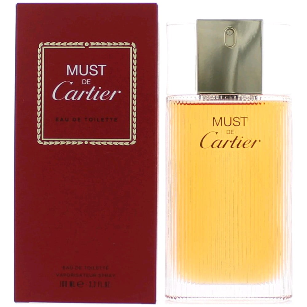Cartier Must De Perfume Eau De Toilette Spray 3.3 Oz / 100