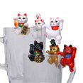 thumbnail image 2 of Mini Lucky Money Cats Figurine Hanging Cup Rim Diy Landscape Table Ornament-SHUNJING, 2 of 4