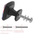 thumbnail image 3 of 4 Pcs Square Cabinet Handle Cupboard Knob Drawer Pulls Handle Universe Nebula Galaxy Drawer Knobs with Screws Furniture Decoration, 3 of 7