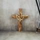 thumbnail image 1 of Cruz de Madera de Olivo de 4.5" con Paloma de Jerusalén: Artesanía de Madera de Olivo, 1 of 3