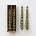 thumbnail image 3 of Bougies Coniques en Forme d'Arbre à Pointe Dorée Creative Co-Op, Evergreen, Ensemble de 2, 3 of 4