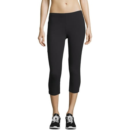 Hanes Women's Active Stretch Jersey Capri (Best Shoes To Wear With Leather Leggings)
