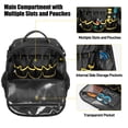 thumbnail image 2 of Mochila Rexmica para hombre con 3 bolsas para herramientas, color negro, 2 of 8