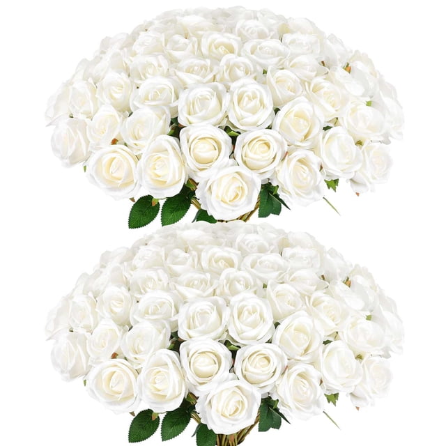 Rosas artificiales Rowfad Velvet Silk, 120 unidades
