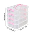 thumbnail image 3 of Fufafayo Stackable Desktop Storage Box, 4 Tier Plastic Organizer for Stationery Office Home, Multilayer Desktop Organizer for Cosmetics Small Items, Desktop Storage Box for Office Desk, 3 of 6