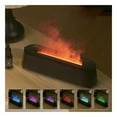 thumbnail image 2 of jiacuix Flame Humidifier,Oil Aroma Diffuser,7 Led Light Flame Aroma Diffuser Home USB Rechargeable Automatically Shuts Off When No Water Is Available For Home Black, 2 of 8