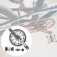 thumbnail image 1 of Juego de bielas de bicicleta ligera 53-59T, juego de platos y bielas de 170 mm Juego de s de manivela 130BCD Rueda de cadena de para compon Negro Macarena Juego de bielas de plato de bicicleta, 1 of 8