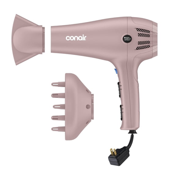 Lonic Ceramic Cord-Keeper Hair Dryer: 1875 Watt, 3 Heat Settings, For All Hair Types, Includes Concentrator