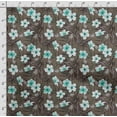 thumbnail image 4 of Soimoi Watercolor Floral Print,Cotton Poplin, Sewing Fabric Sold by The Yard 42 Inch Wide,Sewing Craft Quilting/ Quilt Making Fabric, Brown, 4 of 5