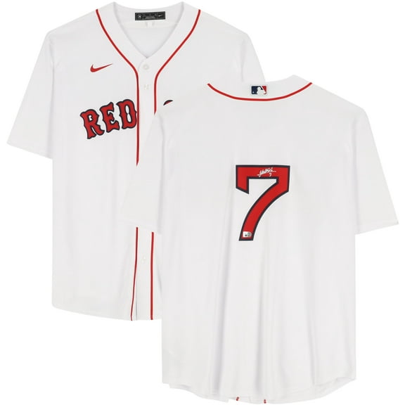 Masataka Yoshida Boston Red Sox Autographed White Replica Jersey - Fanatics Authentic Certified