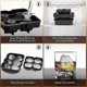 thumbnail image 4 of Set Of 3, Ice Cube Tray With Lid Refrigerator Silicone Ice Cube Mold, 6 Ball Ice Cube Tray, 4 Diamond Shaped And 6 Ice Trays, Reusable Whiskey Ice Mol, 4 of 5