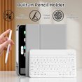 thumbnail image 4 of GKABXY Magnetic Keyboard Case for iPad A16 11th /10th Generation 2025/2022 with Pencil Holder 10.9/11 Inch, Magnetic Detachable Wireless Bluetooth Multi-Angle Stand Rechargeable Keyboard Case, Gray, 4 of 8