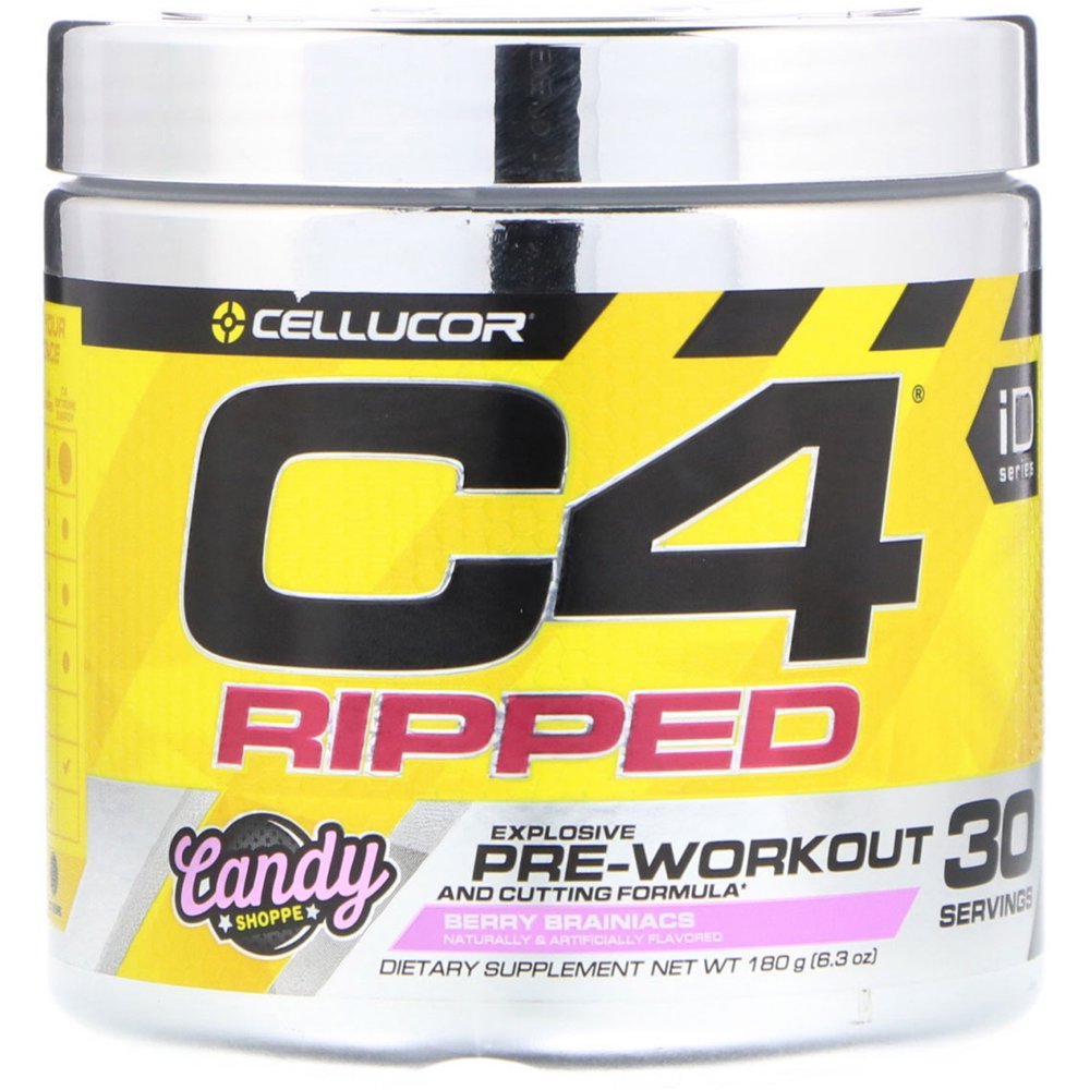 Cellucor C4 Ripped PreWorkout Berry Brainiacs 6 3 oz 180